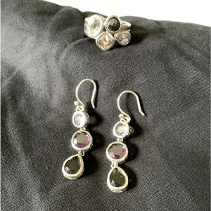 Size 8 Silpada ring with matching earrings not in Silpada line